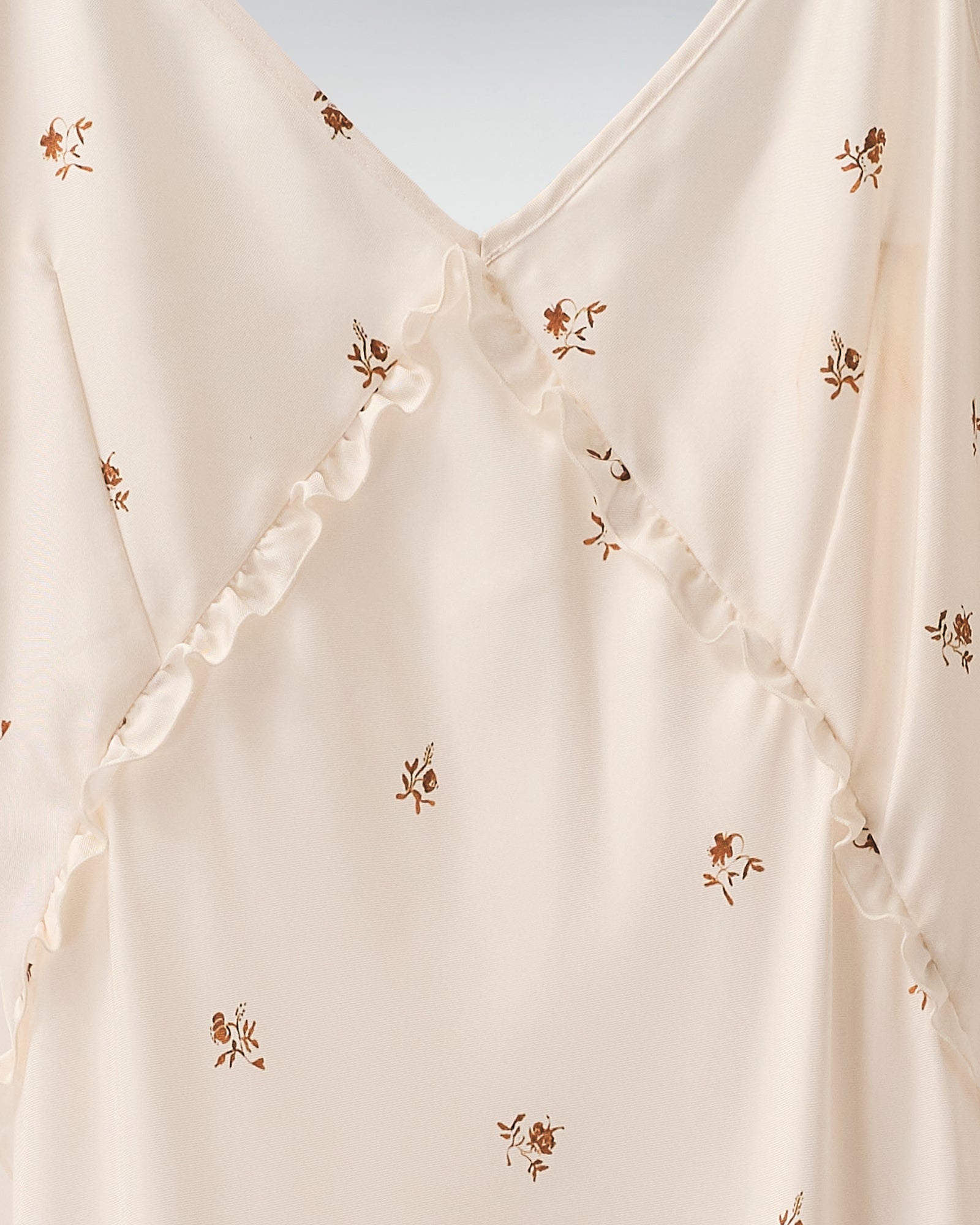 SLIP DRESS SIBILLA SETA STAMPA MICROFIORI