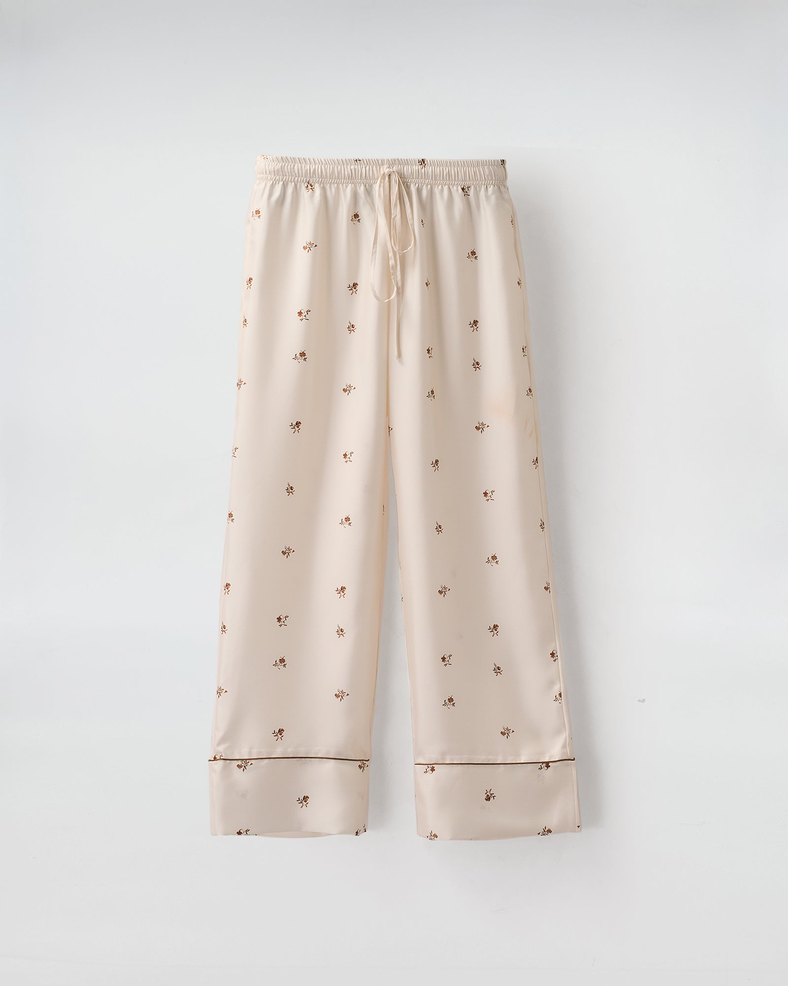 PANTALONE KEOPE SETA STAMPA MICROFIORI