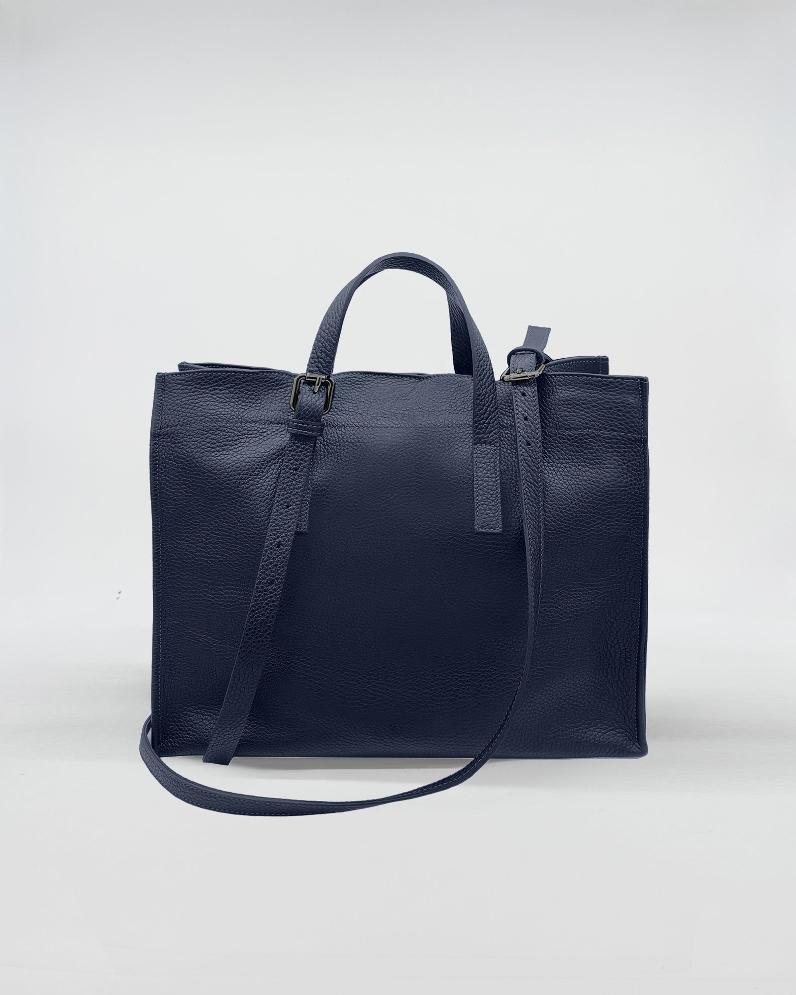 AXEL SMALL borsa da ufficio in vitello pieno fiore, elegante e funzionale, con manici allungabili e tracolla regolabile.