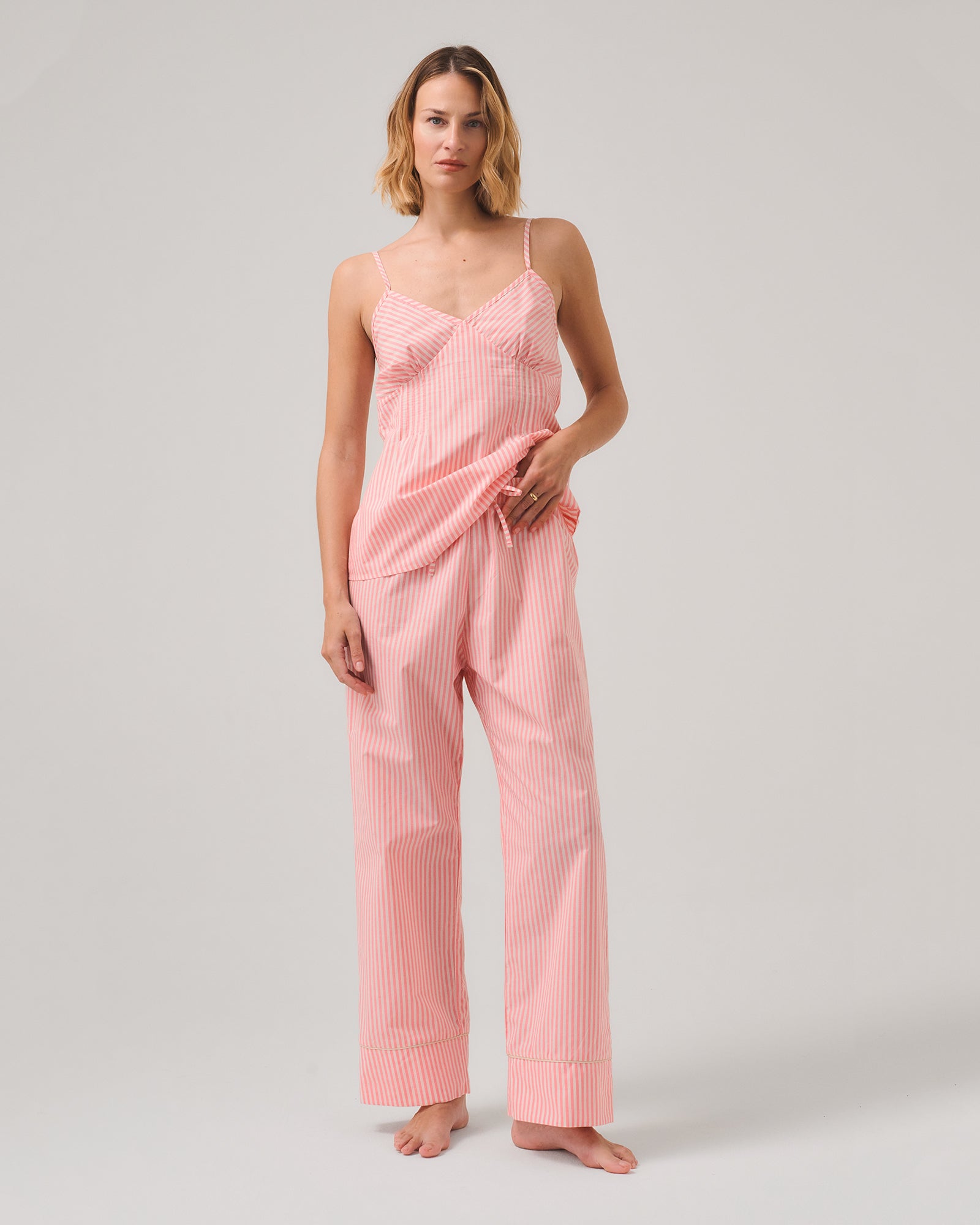 PANTALONE DIMITRI COTONE FANTASIA RIGHE