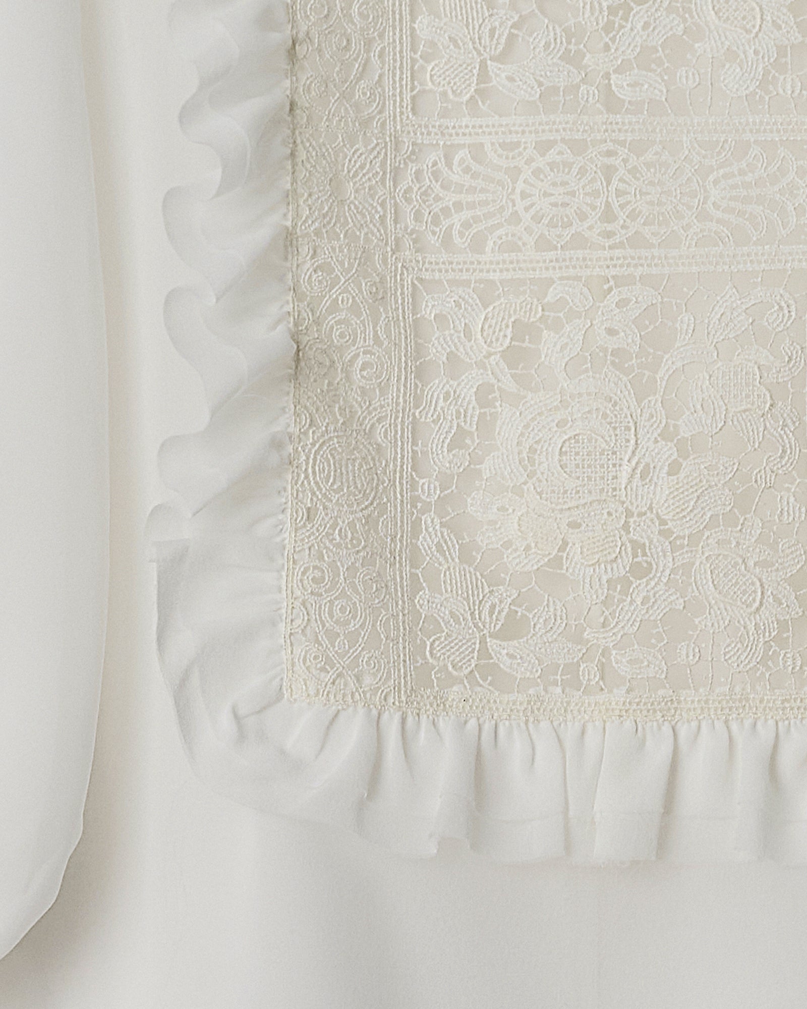 CAMICIA CHARLOTTE SETA CON PIZZO