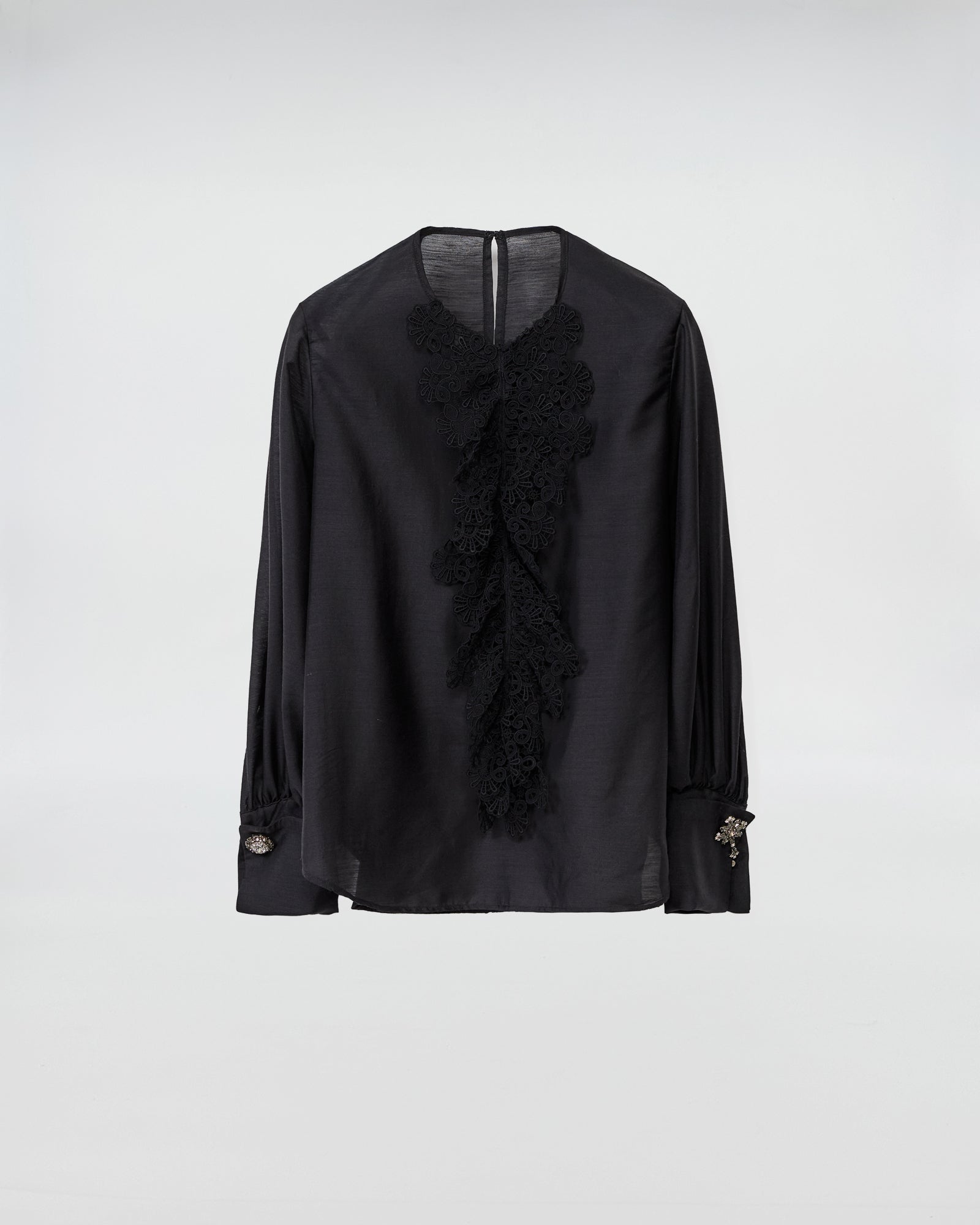 CAMICIA CHARLOTTE CON ROUGE IN PIZZO