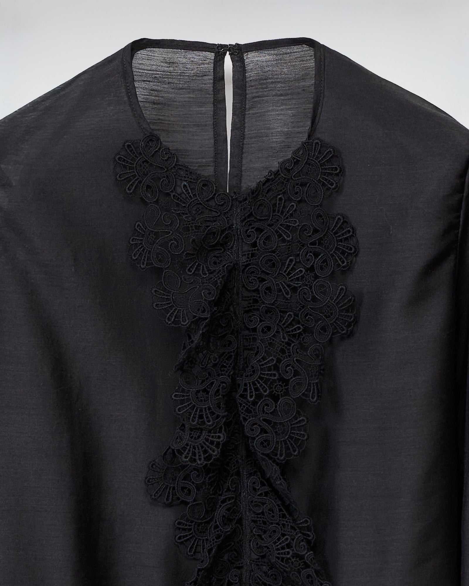 CAMICIA CHARLOTTE CON ROUGE IN PIZZO