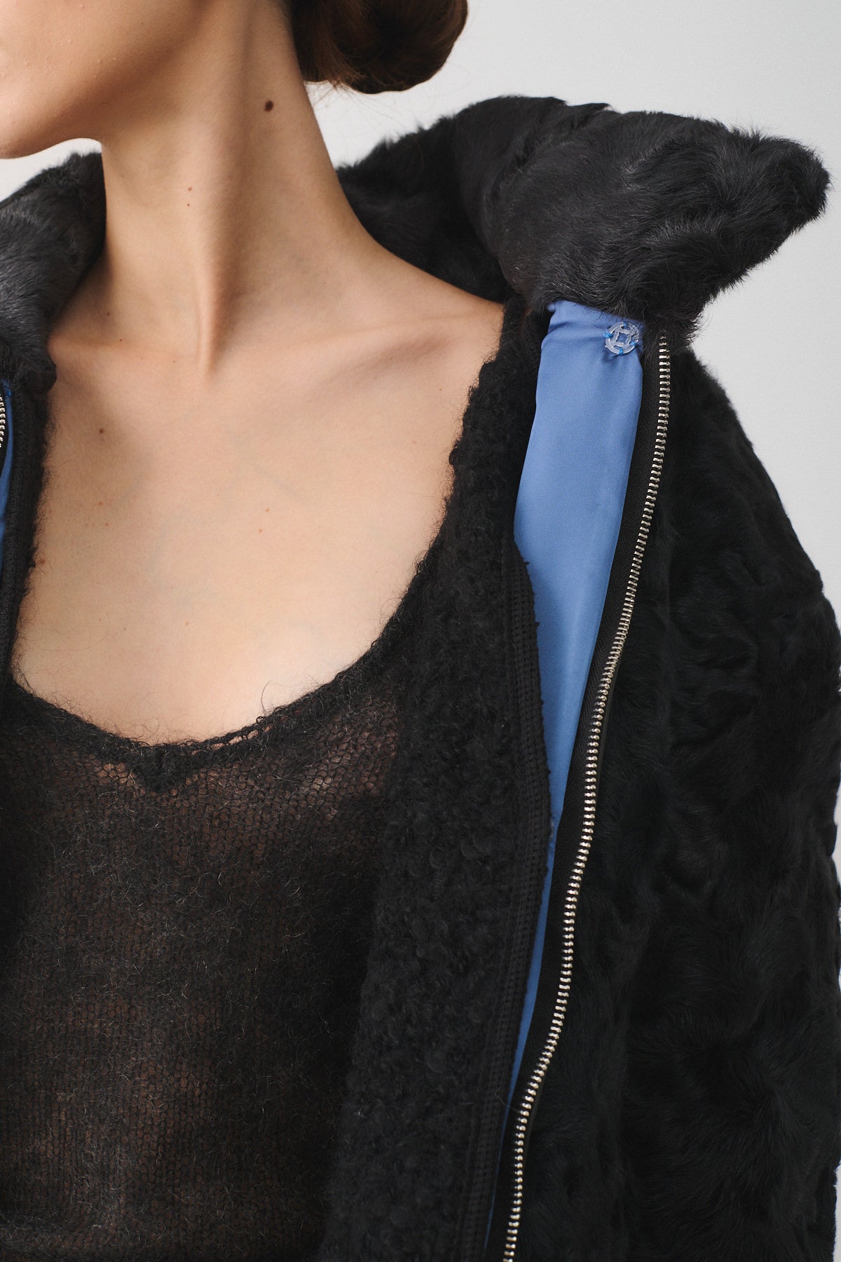 BLOUSON ASTRAKAN UPCYCLE