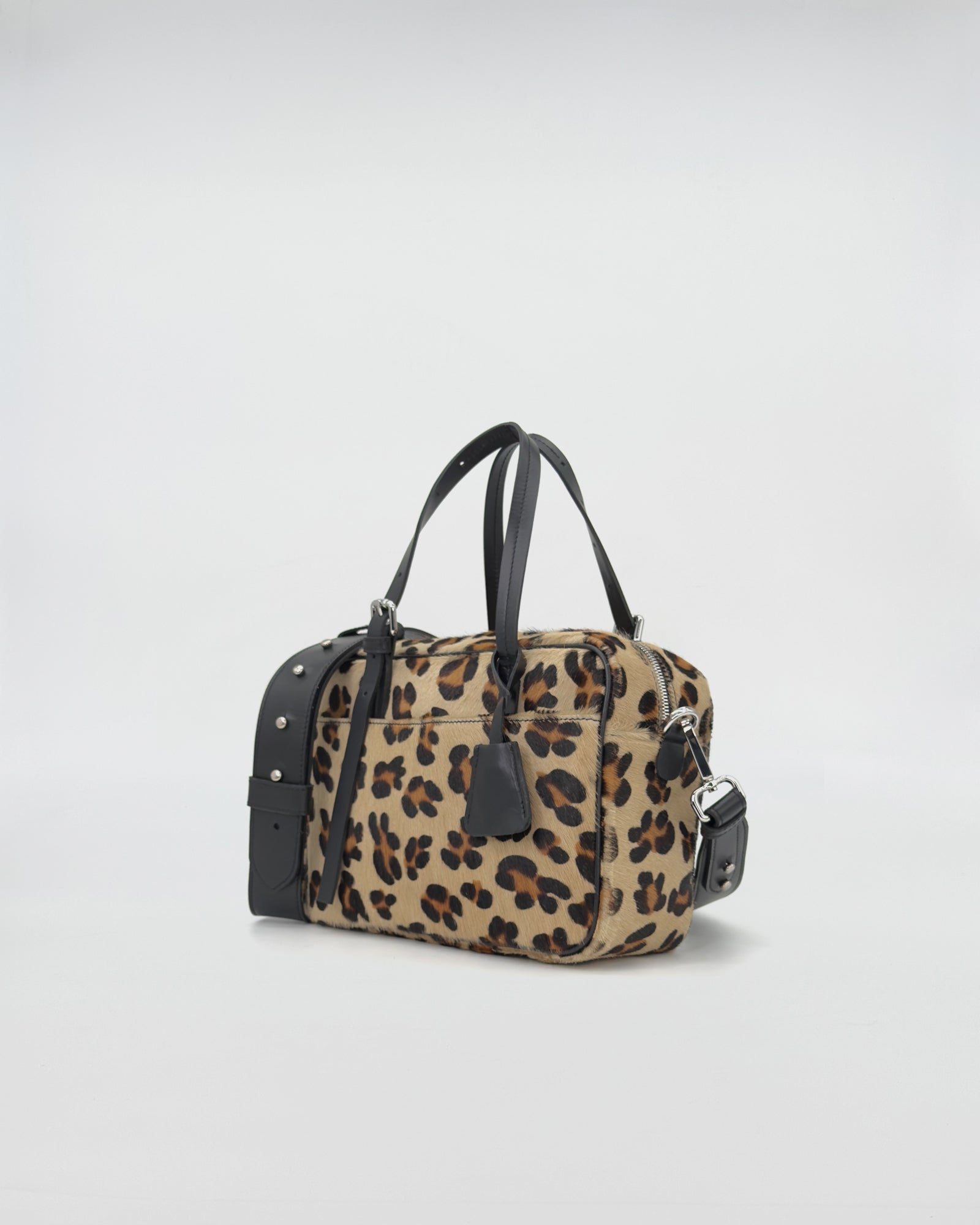 FRIDA SMALL VITELLO NON RASATO CON STAMPA ANIMALIER