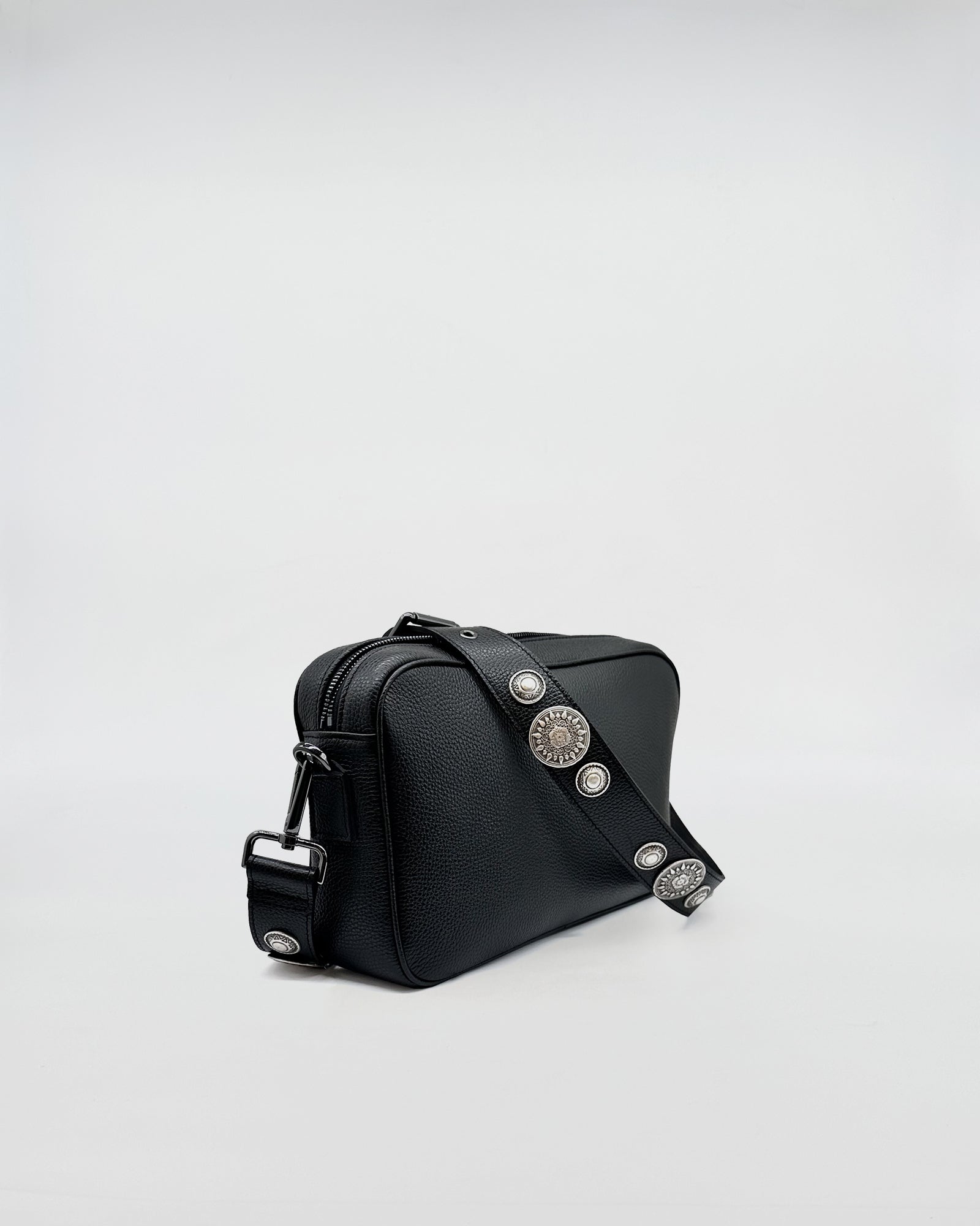 MAFALDONA ROCK black bag with decorative strap and functional design perfect for every occasion.