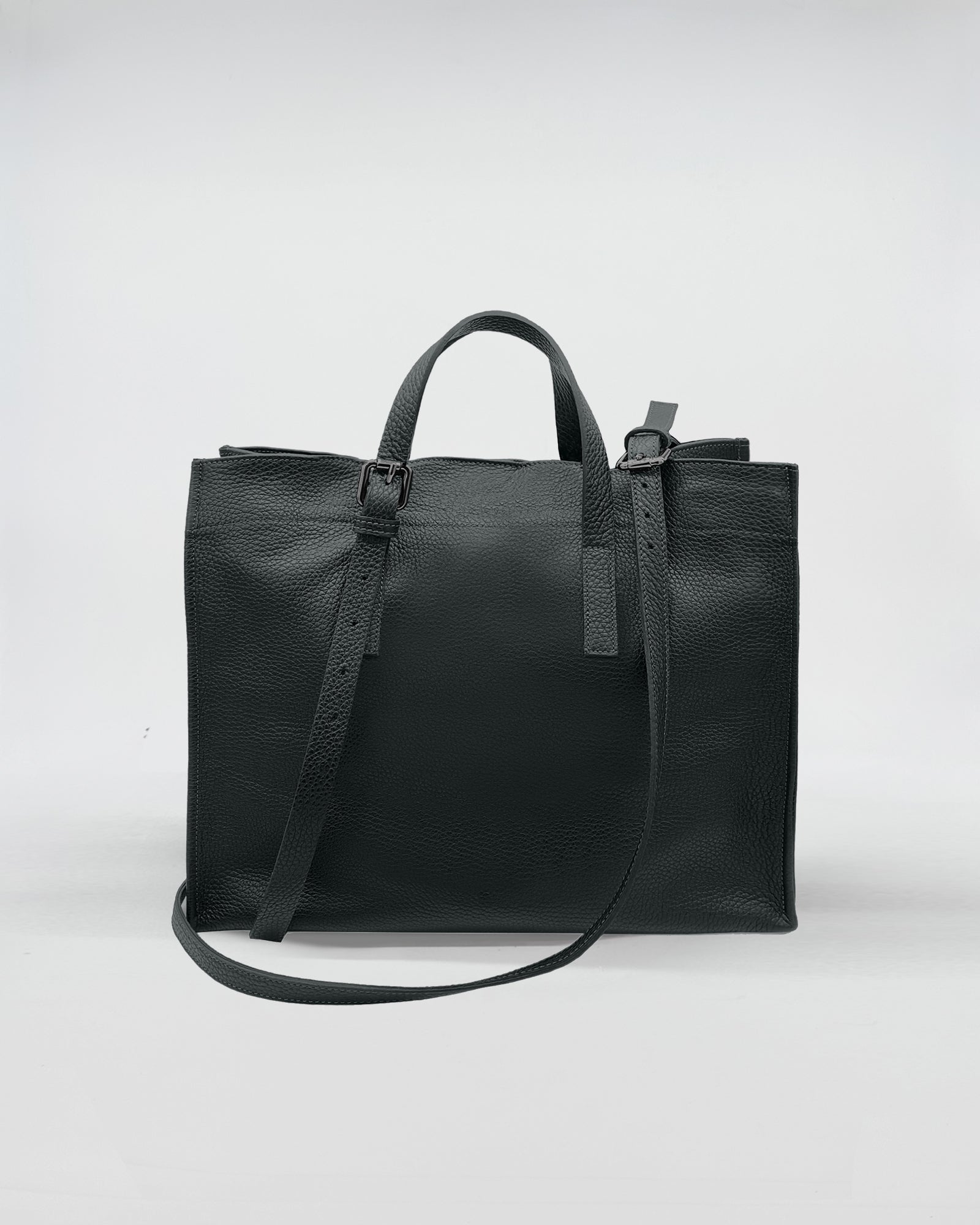 AXEL SMALL elegant office bag made of full-grain deer-print leather with adjustable strap and modern design.