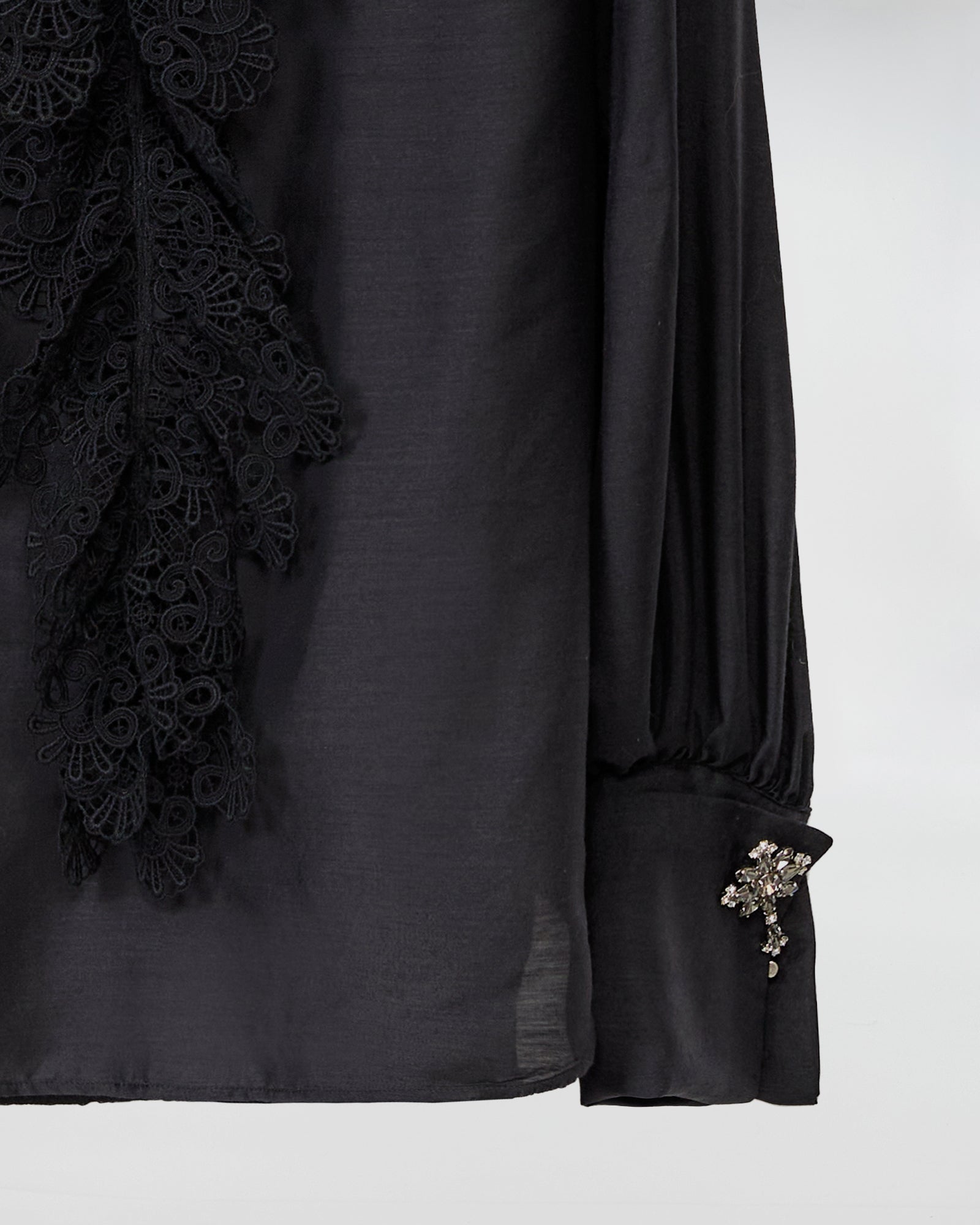 CAMICIA CHARLOTTE CON ROUGE IN PIZZO