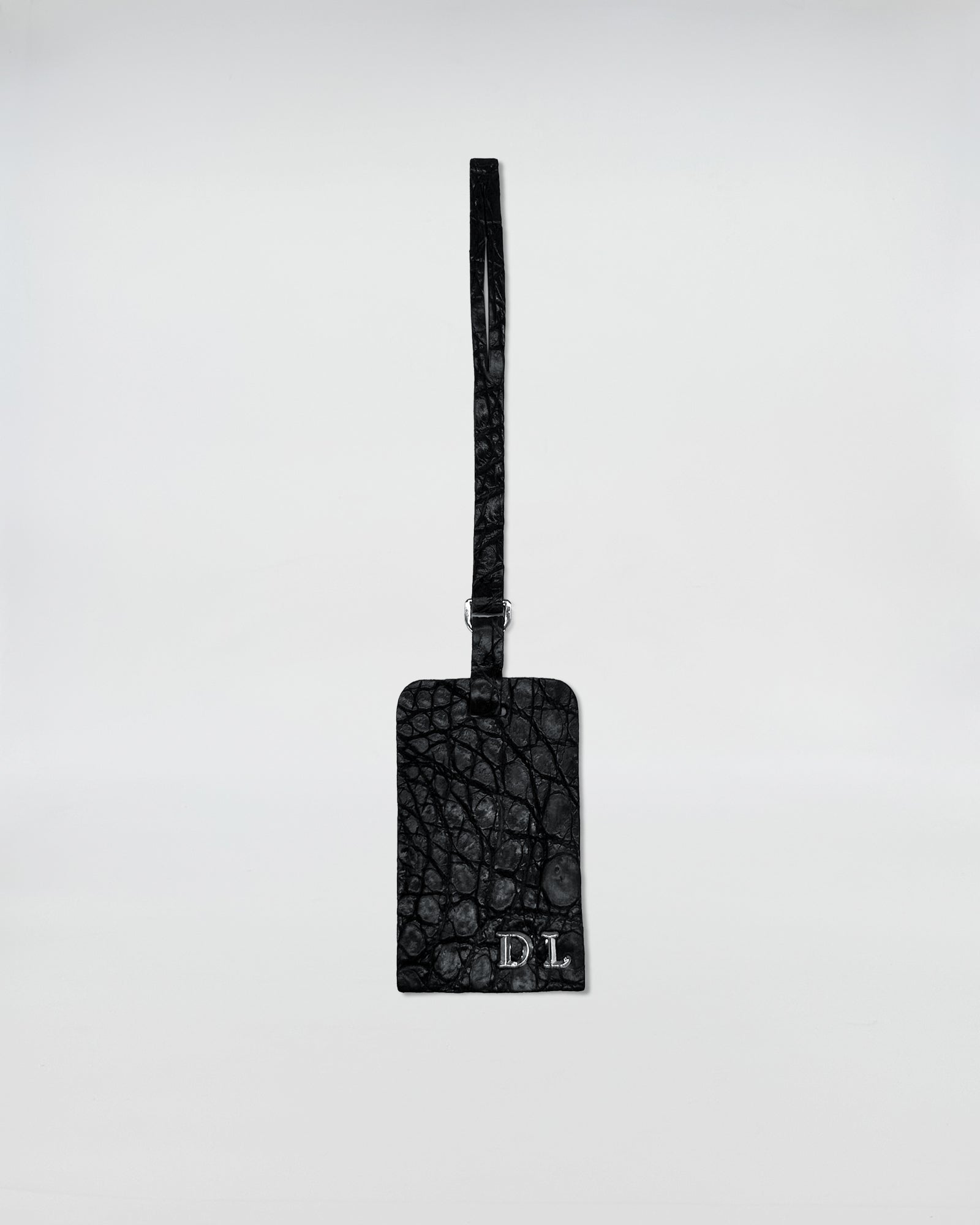 CHARM COCCO RECYCLE accessorio in cocco recycle a forma rettangolare personalizzabile con lettere in metallo