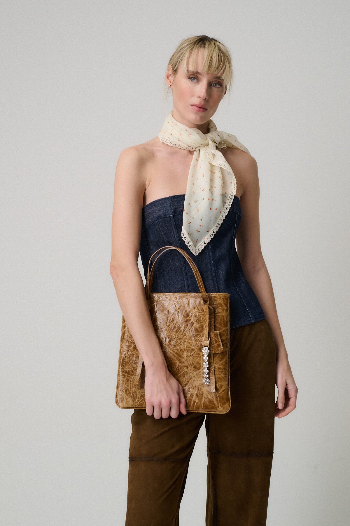 CHARM FIORI CRISTALLO VITELLO STRIZZATO