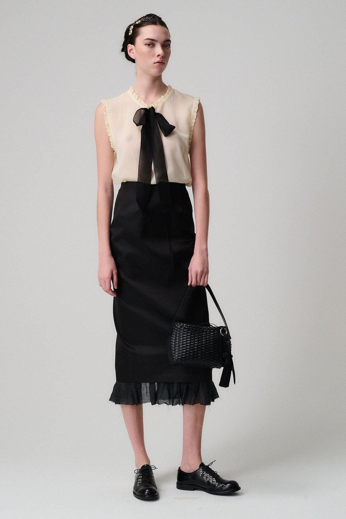 CESTINO BRIGITTE VITELLO INTRECCIATO