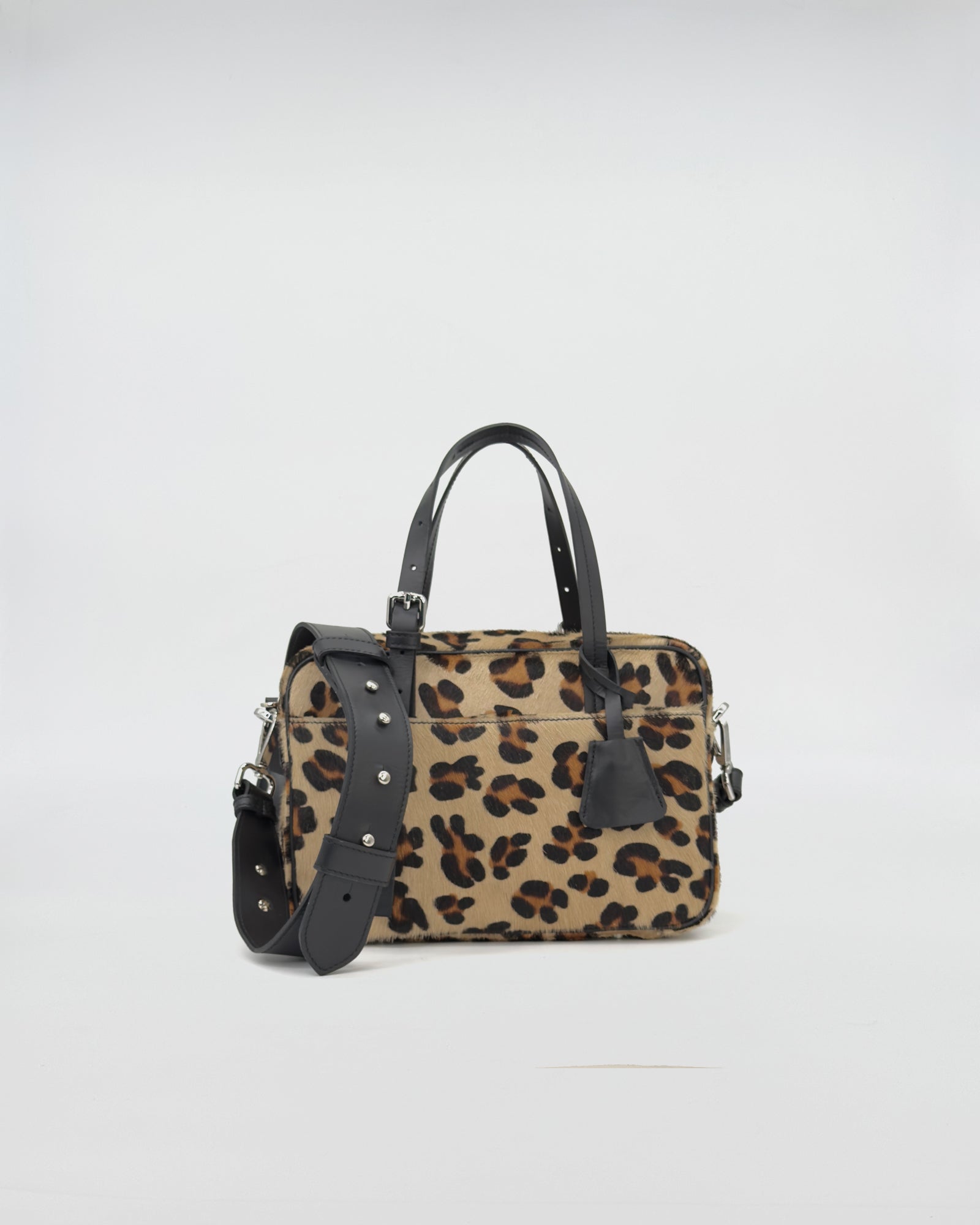 FRIDA SMALL VITELLO NON RASATO CON STAMPA ANIMALIER