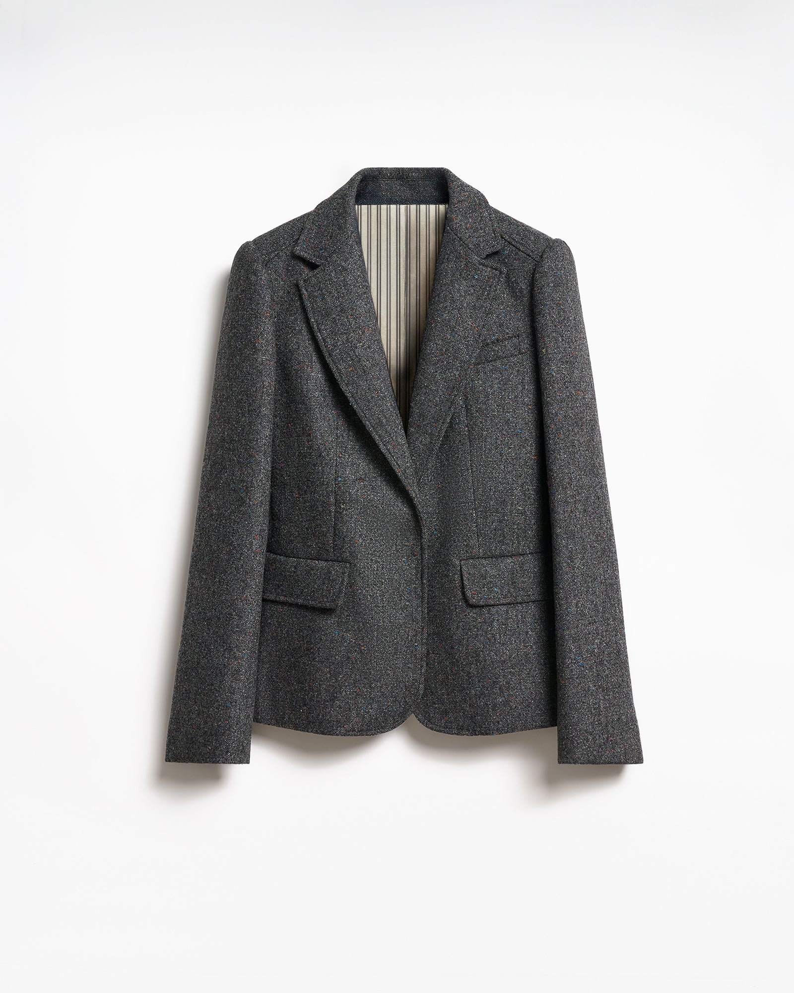 GIACCA MONOPETTO LORD in sale e pepe, giacca monopetto elegante con silhouette contemporanea.