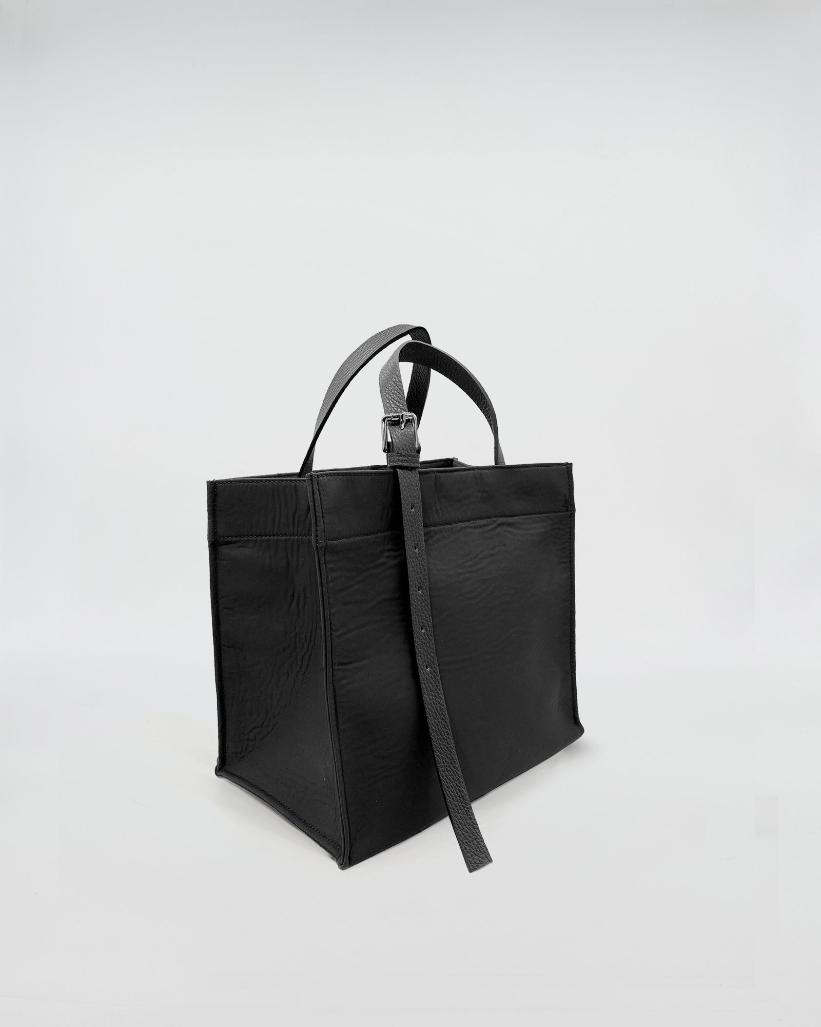 LUDOVICA XS TESSUTO TECNICO black nylon bag with sturdy handles and a stylish design perfect for work and daily use.