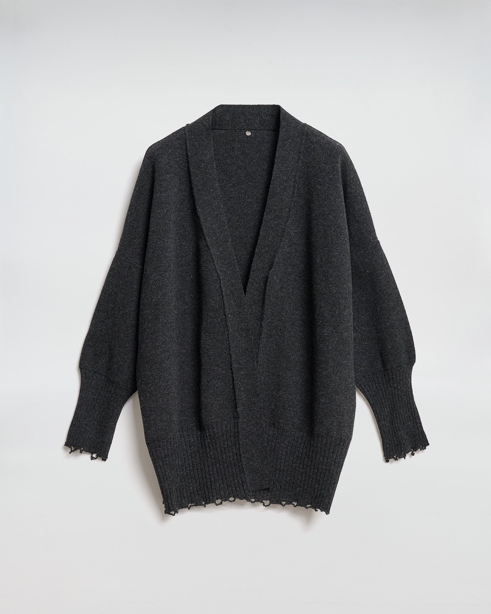 CARDIGAN IN MAGLIA CON CINTURA PELLE