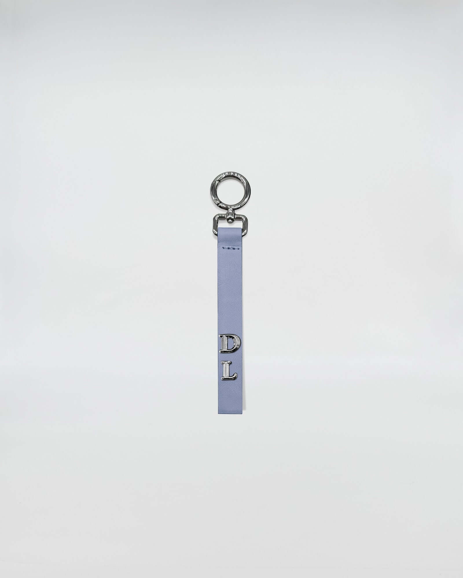 PORTACHIAVI IN PELLE SOLO TUO con anello apribile, personalizzabile con lettere, lunghezza 12 cm, collezione DL1221.